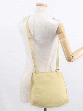 LOEWE Shoulder Bag Leather Yellow Gold